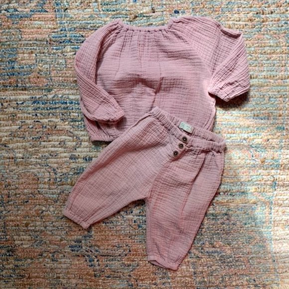 Zara Other - Zara Cotton Muslin Set | 6-9m